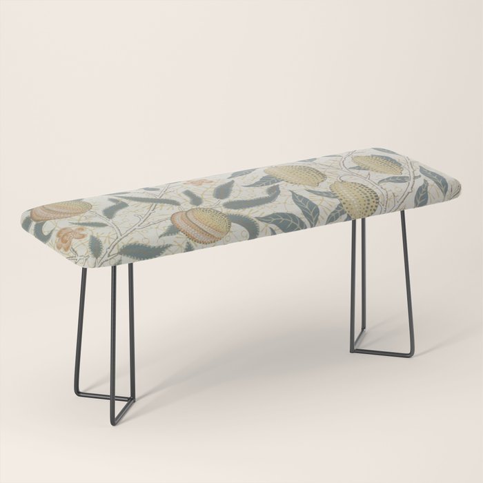 William Morris Pomegranate Fruit Pattern Bench Gallery Image 1