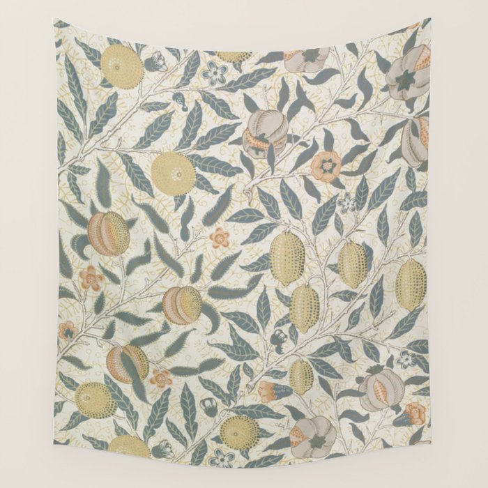 William Morris Pomegranate Fruit Pattern Wall Tapestry Gallery Image 4