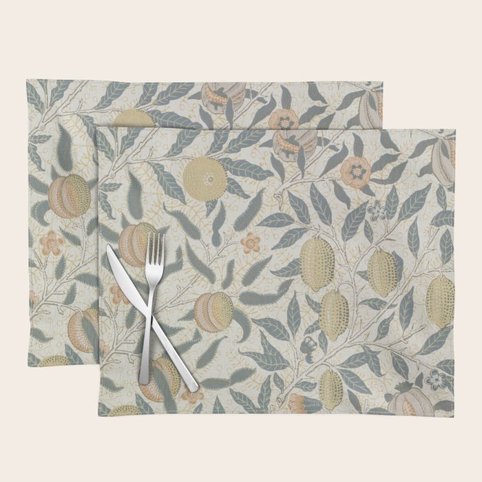 William Morris Pomegranate Fruit Pattern Placemat Gallery Image 1