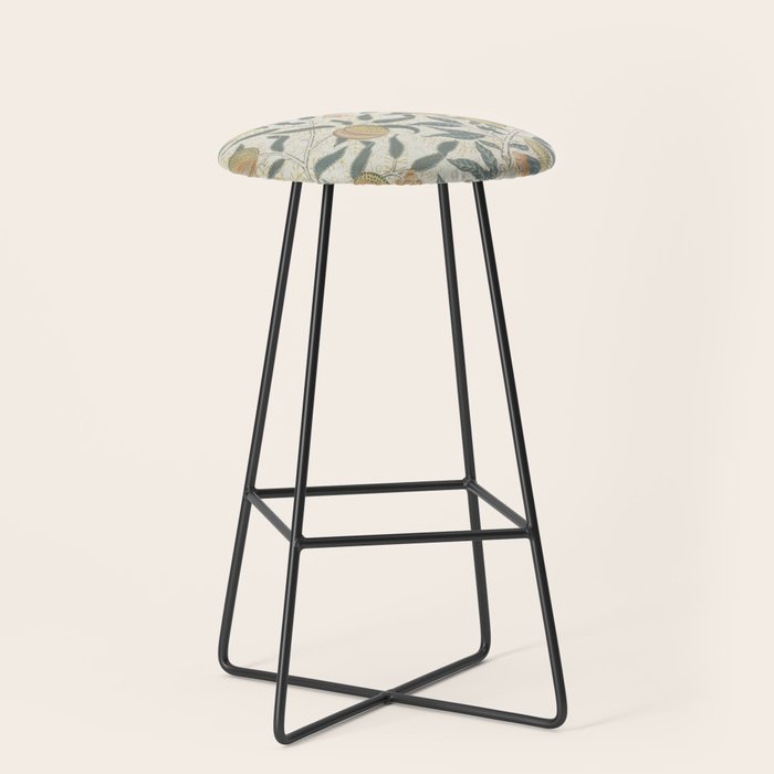 William Morris Pomegranate Fruit Pattern Stool Gallery Image 1