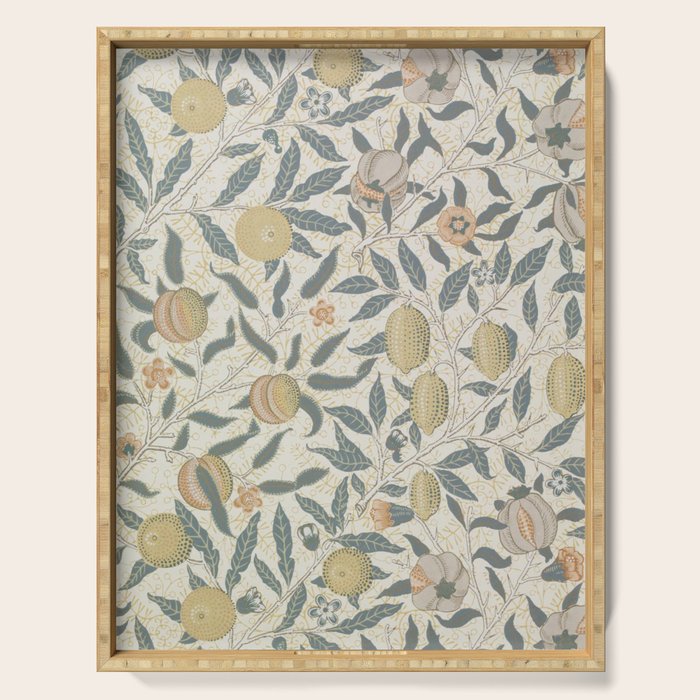 William Morris Pomegranate Fruit Pattern Serving Tray Gallery Image 1