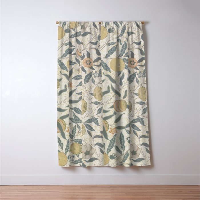 William Morris Pomegranate Fruit Pattern Window Curtain Gallery Image 3