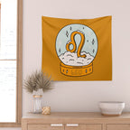 Leo Snow Globe Wall Tapestry Gallery Image 2