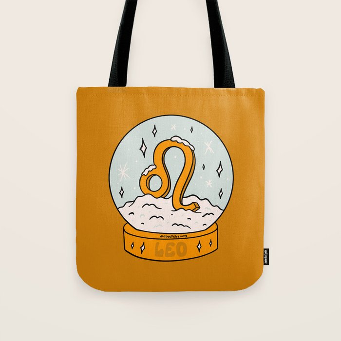 Leo Snow Globe Tote Bag Gallery Image 1