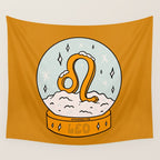 Leo Snow Globe Wall Tapestry Gallery Image 4