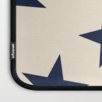 Navy & Light Beige Big Ol' Stars Laptop Sleeve Gallery Image 3