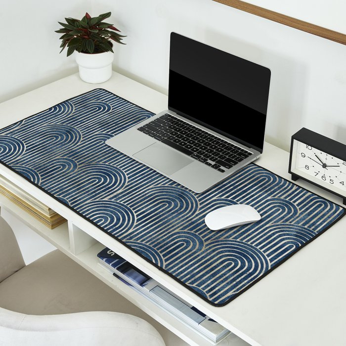 Art Deco Striped Arches Desk Mat Gallery Image 2