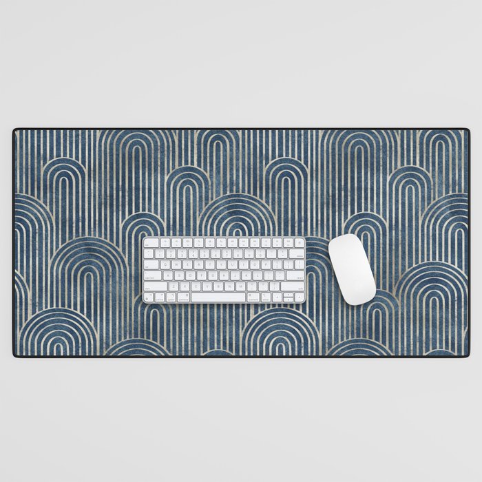Art Deco Striped Arches Desk Mat Gallery Image 1