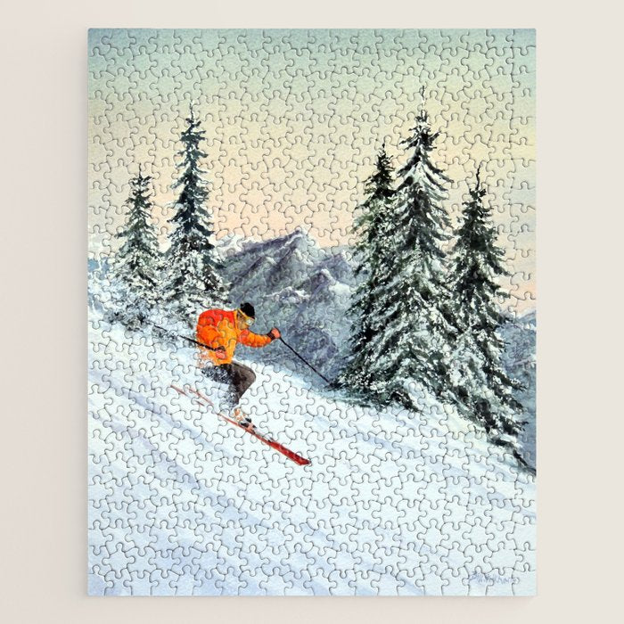 Skiing The Clear Leader Jigsaw Puzzle Gallery Image 1