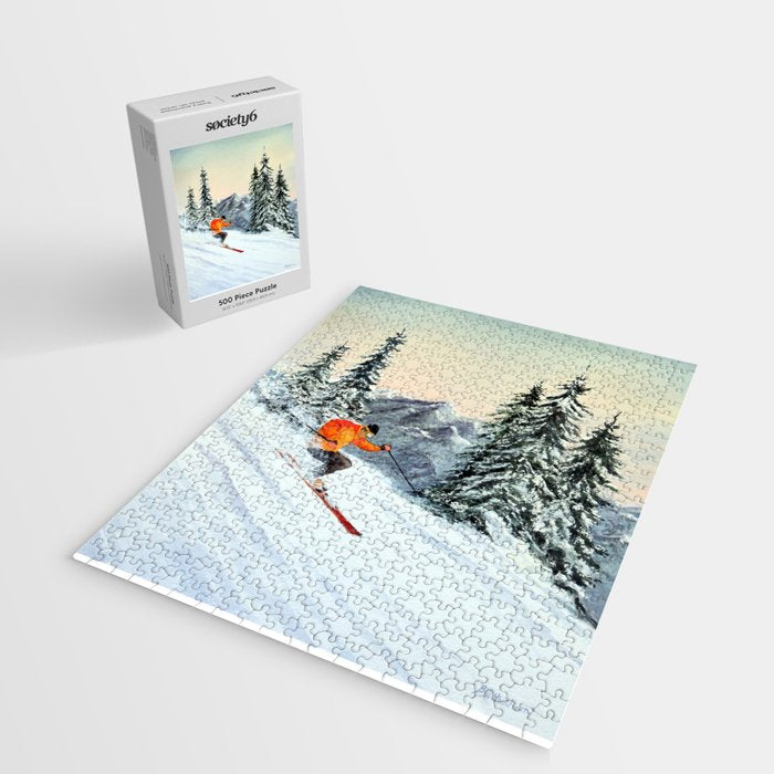 Skiing The Clear Leader Jigsaw Puzzle Gallery Image 2