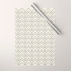 Navy Blue and White Chevron Geometric Pattern Wrapping Paper Gallery Image 1