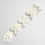 Navy Blue and White Chevron Geometric Pattern Table Runner Gallery Image 3