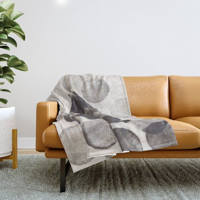 Half Full #1 Throw Blanket Gallery Image 1