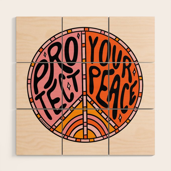 Protect Your Peace Wood Wall Art Gallery Image 1