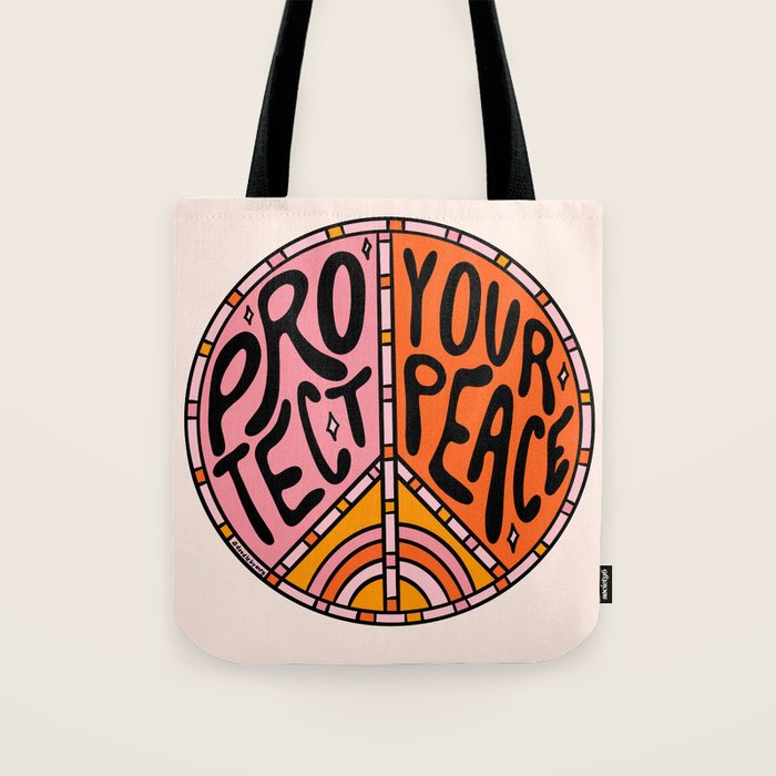 Protect Your Peace Tote Bag Gallery Image 1