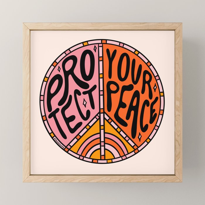Protect Your Peace Mini Art Print Gallery Image 1