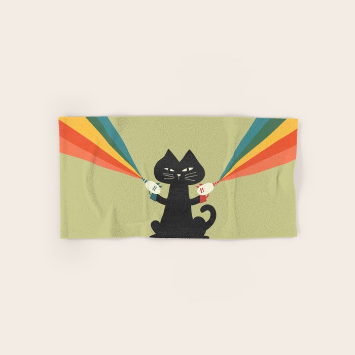 Ray gun cat Towels Gallery Image 1