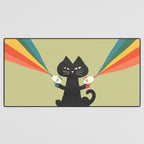 Ray gun cat Desk Mat Gallery Image 3