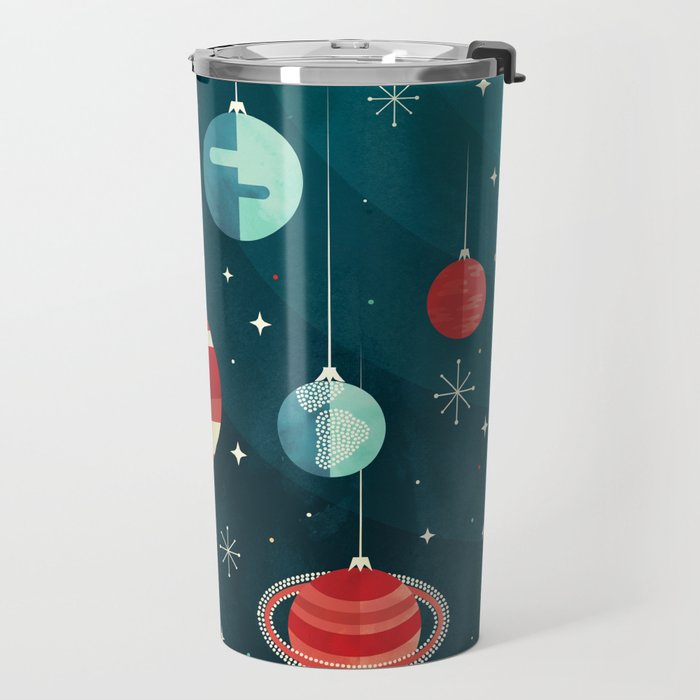 Joy to the Universe (in Teal) Travel Mug Gallery Image 2