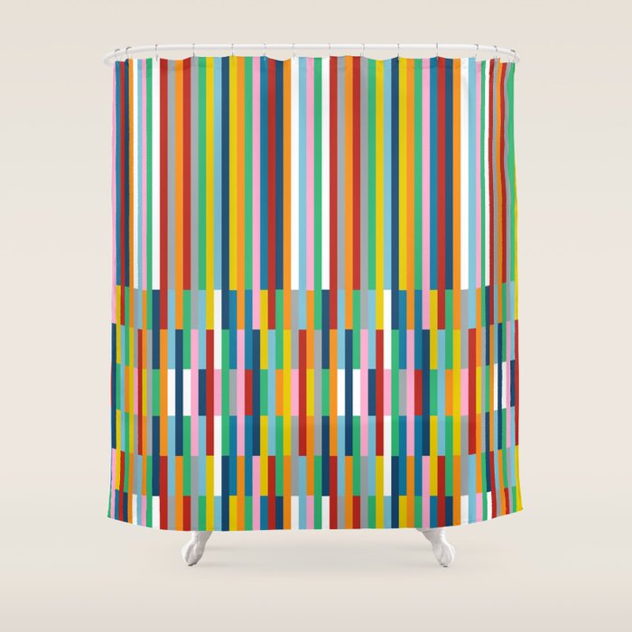 Brick Columns Shower Curtain Gallery Image 1