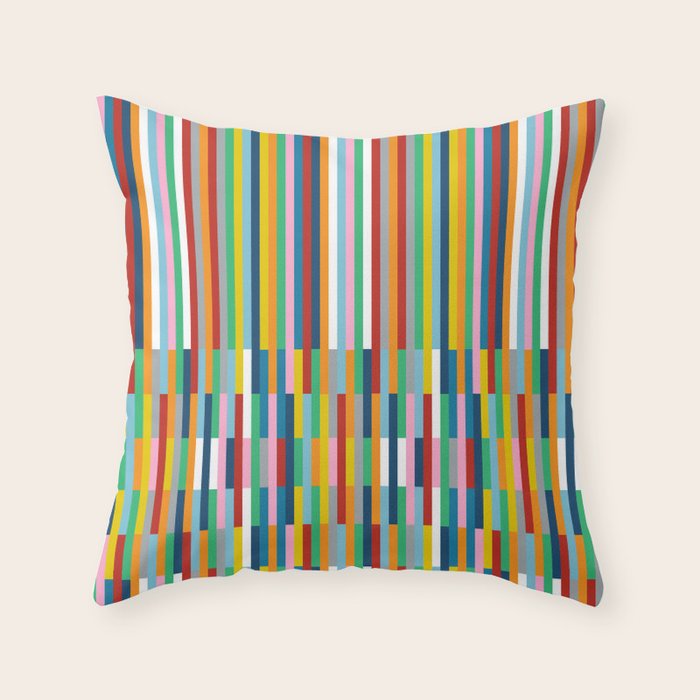 Brick Columns Throw Pillow Gallery Image 1