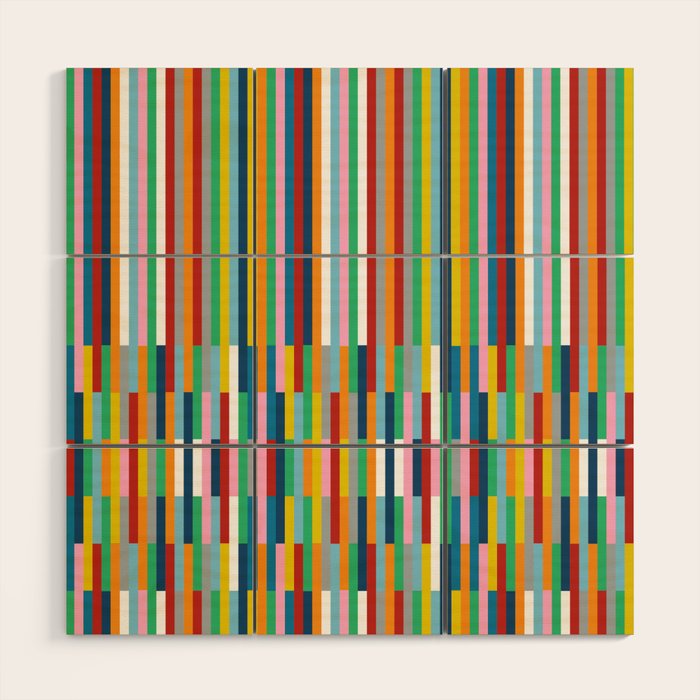 Brick Columns Wood Wall Art Gallery Image 1