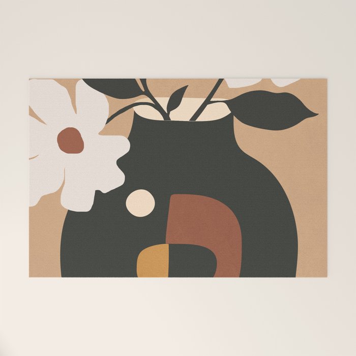 Geometric Blossom 5 Welcome Mat Gallery Image 1