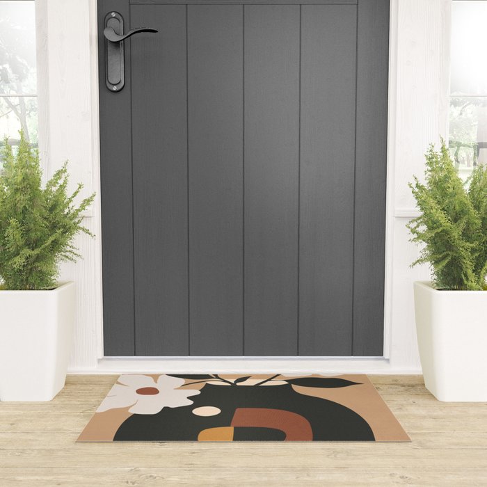 Geometric Blossom 5 Welcome Mat Gallery Image 3