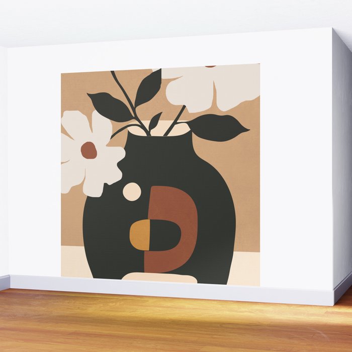 Geometric Blossom 5 Wall Mural Gallery Image 2