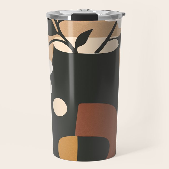 Geometric Blossom 5 Travel Mug Gallery Image 1