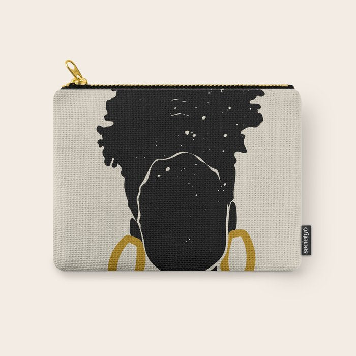 Black Hair No. 14 Carry All Pouch Gallery Image 1