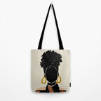 Black Hair No. 14 Tote Bag Gallery Image 2