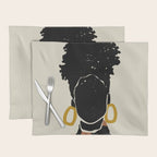 Black Hair No. 14 Placemat Gallery Image 1