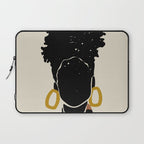 Black Hair No. 14 Laptop Sleeve Gallery Image 1