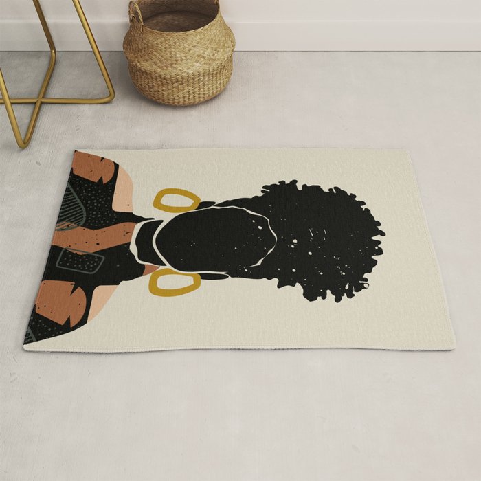 Black Hair No. 14 Rug Gallery Image 1