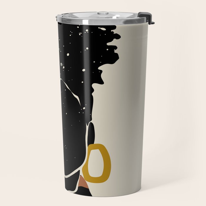 Black Hair No. 14 Travel Mug Gallery Image 2