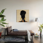 Black Hair No. 14 Wood Wall Art Gallery Image 2