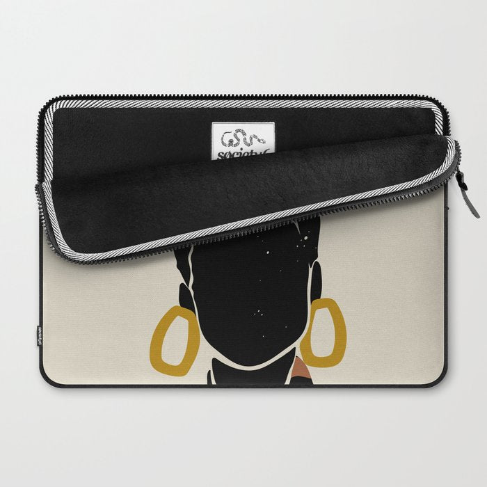 Black Hair No. 14 Laptop Sleeve Gallery Image 2
