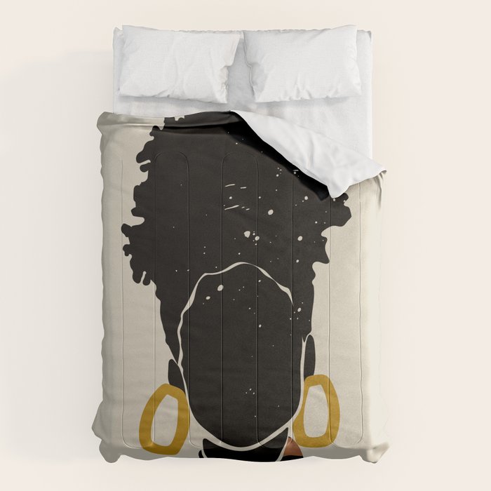 Black Hair No. 14 Comforter Gallery Image 1