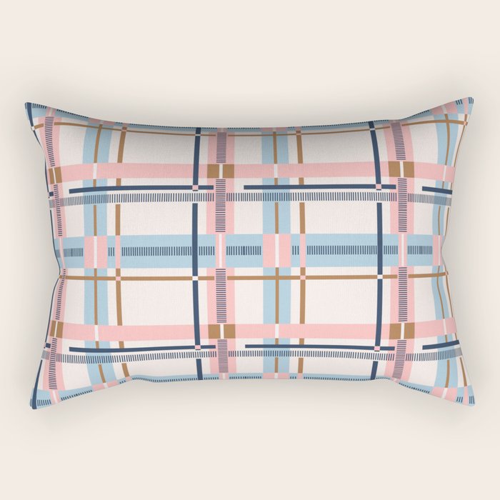 Bold Linear Harmony A Rectangular Pillow Gallery Image 2