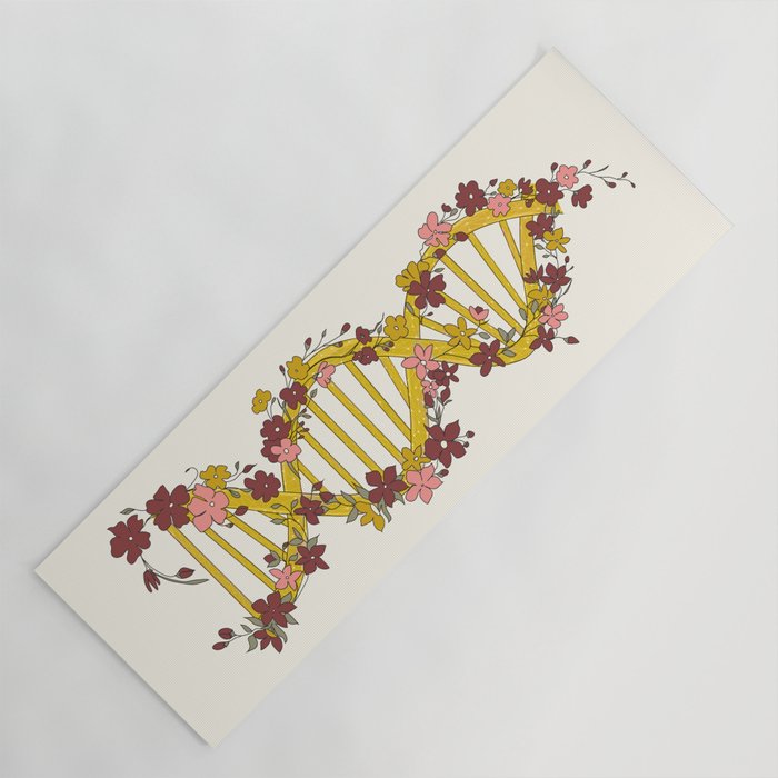 Floral DNA Yoga Mat Gallery Image 1