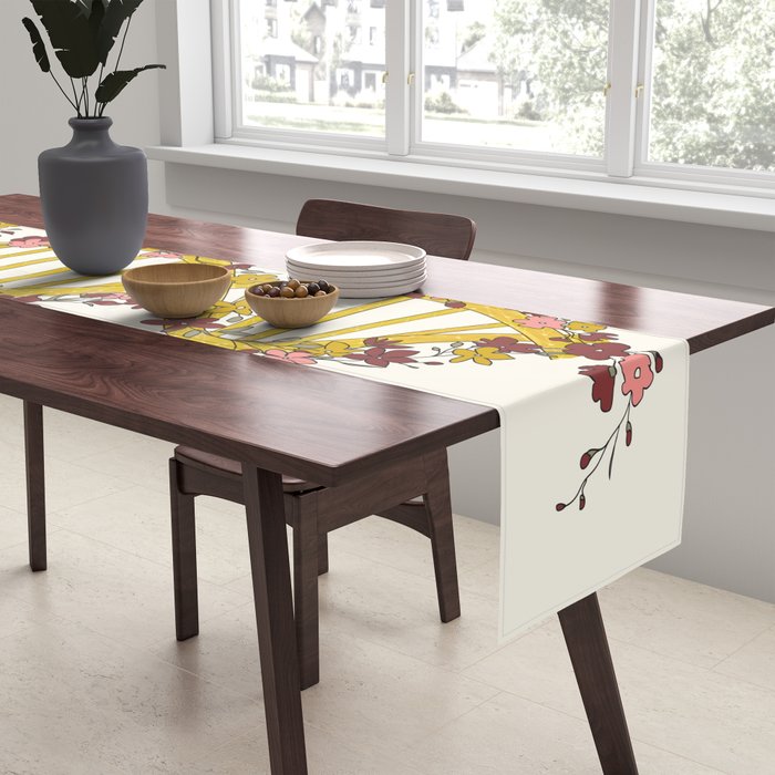 Floral DNA Table Runner Gallery Image 2