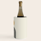 Mid century modern gold sun and black rainbow Wine Chiller Gallery Image 3
