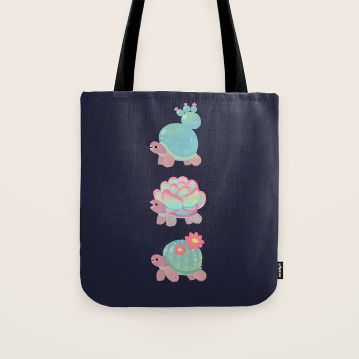 Cactus tortoise Tote Bag Gallery Image 1