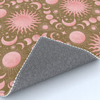 Dusty Pink Boho Celestial Rug Gallery Image 4