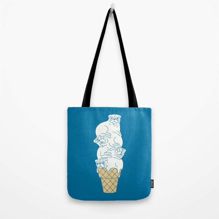 Pug Ice Cream Tote Bag Gallery Image 2