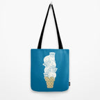 Pug Ice Cream Tote Bag Gallery Image 2
