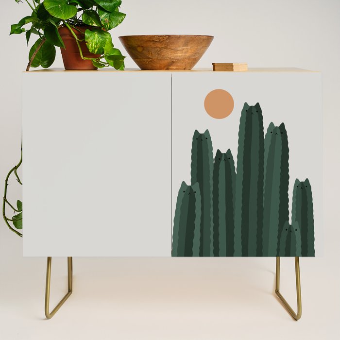 Cat and Plant 31 Credenza Gallery Image 1