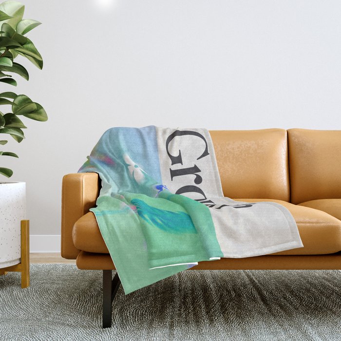 Growth: Gradient Series 03 Throw Blanket Gallery Image 1
