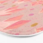 Origami Fortune Teller in Pastel Pink Bath Mat Gallery Image 3